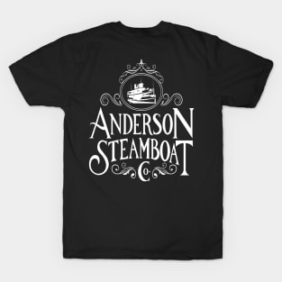 Anderson Steamboat Co., White Letters T-Shirt